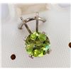 Image 1 : Silver Peridot(0.5ct) Pendant, Made in Canada, Suggested Retail Value $100