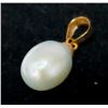 Image 1 : 14K Yellow Gold Fresh Water Pearl Pendant, Suggested Retail Value $200