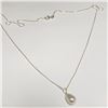 Image 2 : Silver Pearl Necklace, Suggested Retail Value $120