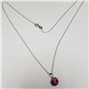 Image 2 : Silver Crystal 16" Necklace, Suggested Retail Value $50
