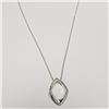 Image 2 : Silver Diamond Necklace, Suggested Retail Value $200