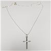 Image 2 : Silver Cross Necklace, Suggested Retail Value $60
