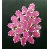 Image 1 : Silver Ruby(6ct) Ring (~Size 6) (~weight 8.25g), Appraised Retail $835