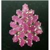 Image 2 : Silver Ruby(6ct) Ring (~Size 6) (~weight 8.25g), Appraised Retail $835