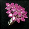 Image 3 : Silver Ruby(6ct) Ring (~Size 6) (~weight 8.25g), Appraised Retail $835