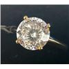 Image 1 : 10K Yellow Gold Moissanite(2ct) Ring (~Size 5.5)(~length 0 inches) (~weight 1.9g), Made in Canada, A