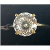 Image 2 : 10K Yellow Gold Moissanite(2ct) Ring (~Size 5.5)(~length 0 inches) (~weight 1.9g), Made in Canada, A