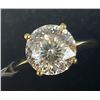 Image 3 : 10K Yellow Gold Moissanite(2ct) Ring (~Size 5.5)(~length 0 inches) (~weight 1.9g), Made in Canada, A