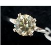 Image 2 : 14K White Gold Diamond (1.08Ct,Si1,) Ring (~Size 6) (~weight 2.33g), Made in Canada, Appraised Retai