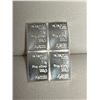 Image 2 : Valcambi Suisse LOT of 4 .999 Pure Silver 1g Wafer Bars