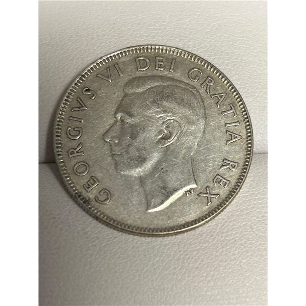 RARE Canada Vintage 1951 King George VI Silver Half Dollar