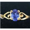 Image 2 : 10K Yellow Gold Tanzanite(0.6ct) Ring (~Size 5.5) (~weight 1g), Made in Canada, Appraised Retail $15