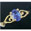 Image 3 : 10K Yellow Gold Tanzanite(0.6ct) Ring (~Size 5.5) (~weight 1g), Made in Canada, Appraised Retail $15