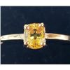 Image 2 : 10K Yellow Gold Yellow Sapphire(0.6ct) Ring (~Size 7) (~weight 1800g), Made in Canada, Appraised Ret