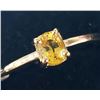 Image 3 : 10K Yellow Gold Yellow Sapphire(0.6ct) Ring (~Size 7) (~weight 1800g), Made in Canada, Appraised Ret