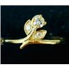 Image 2 : 10K Yellow Gold Diamond(0.11ct) Ring (~Size 5.5) (~weight 1.14g), Made in Canada, Appraised Retail $