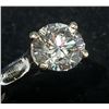 Image 2 : 14K White Gold Lab Grown Diamond (1.24Ct,Vs2) Ring (~Size 5.5) (~weight 2.8g), Made in Canada, Appra