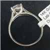 Image 4 : 14K White Gold Lab Grown Diamond (1.24Ct,Vs2) Ring (~Size 5.5) (~weight 2.8g), Made in Canada, Appra