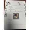 Image 4 : Natural Amethyst Pear Cut 8.36 Carat Solitaire Ring .925 Silver with certificate value $1100.00