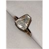 Image 3 : Natural cut Diamond 3.00 Carat Irregular Rose Gold & .925 Silver Solitaire Ring with certificate val