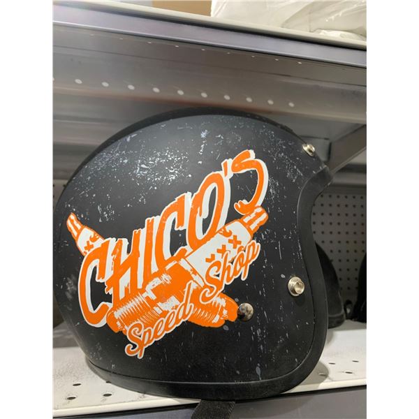Chicos speed shop motorcycle helmet size XL