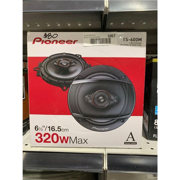 Pioneer TS-600M 4 way car speakers 6.5" pack of 2