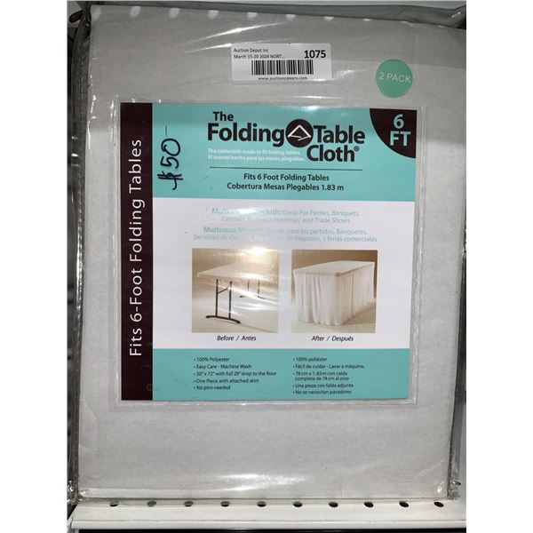 The folding table cloth. Table cloth for 6ft folding tables