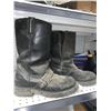 Image 2 : Metal mounts waterproof motorcycle riding boots size 11.5