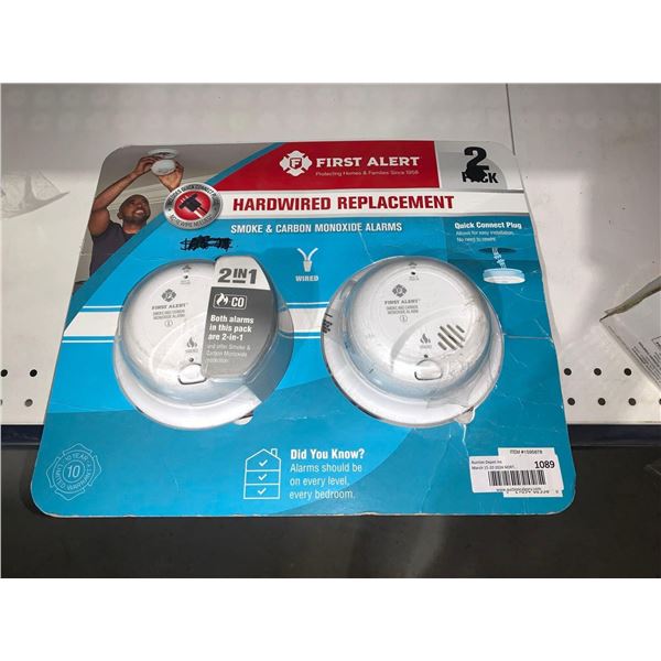 First alert smoke and carbon monoxide alarms pack of 2
