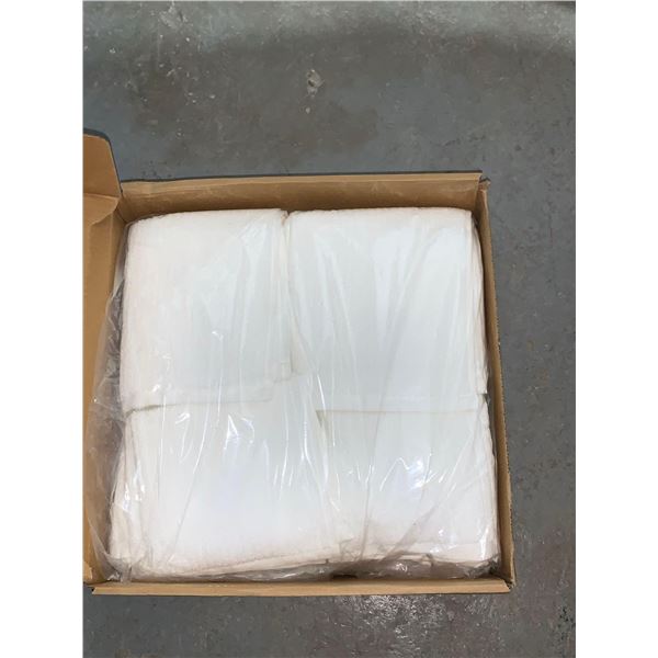 White organic cotton 6 piece bath towel set