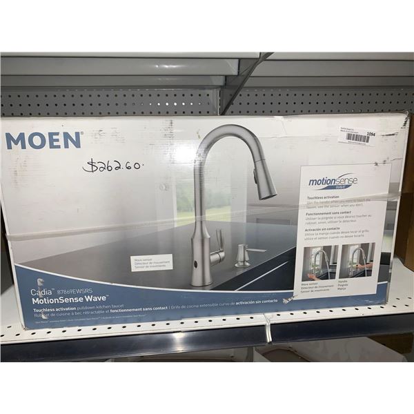 Moen Cadia touchless activation pull down kitchen faucet
