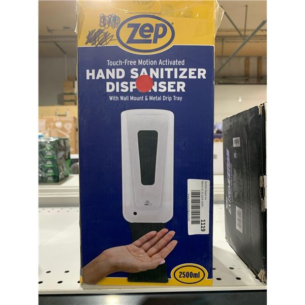 Zep touch free motion activated hand sanitizer dispenser