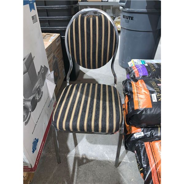 Lot of 10 Upholstered Banquet Chairs