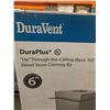 Image 2 : DuraVent DuraPlus "Up" Through the Ceiling Wood Stove Chimney  Basic Kit
