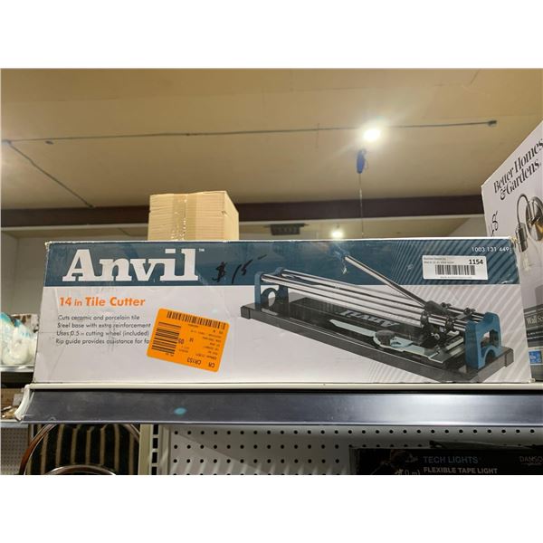 Anvil 14" tile cutter for ceramic and porcelain tile