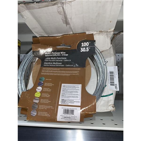 Multi-purpose 14 gauge galvanized utility wire 100ft