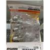 Image 3 : Sylvania 40 watt light bulbs lot of 6 packs