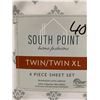 Image 2 : South point home fashions 4 piece twin size sheet set