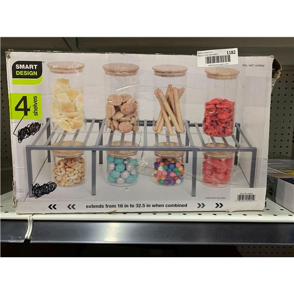 Smart design cabinet shelve organizer pack of 4 shelves