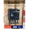 Image 2 : WorkPro wall mount 18" power tool storage caddy