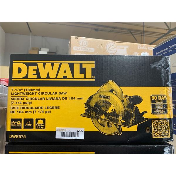 DeWalt 7 1/4" Light Weight Circular Saw