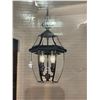 Image 2 : Portfolio Outdoor Hanging Lantern Matte Black Finish