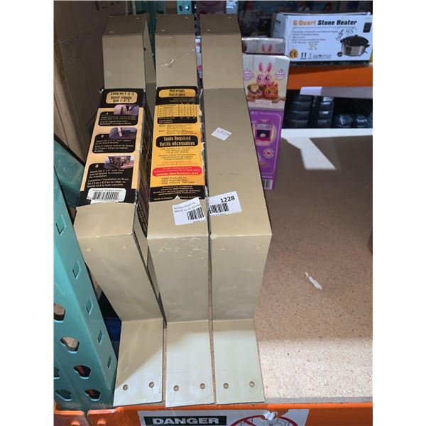 Plastic Deck Bench Bracket Set of 3