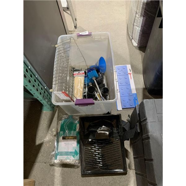 Box Lot of Assorted Household Maintenance Supplies