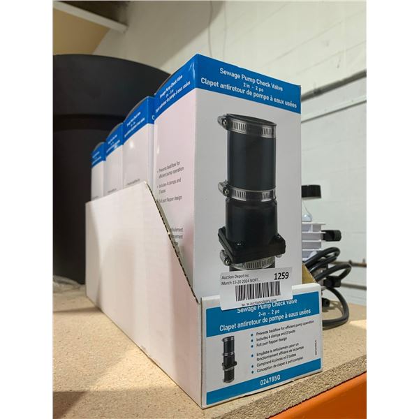 Lot of 4 - 2" Sewage pump Check Valve