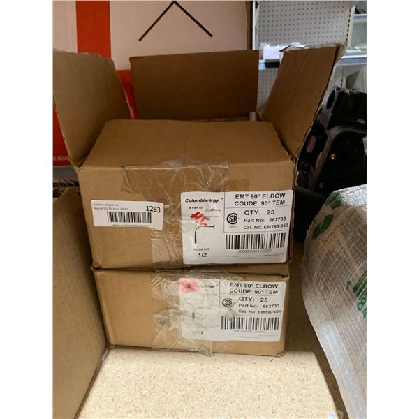 Lot of 50 EMT 90° Elbow Joints