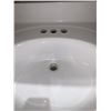 Image 2 : Bathroom Vanity Top with Backsplash White 21 1/2"w x 22"d
