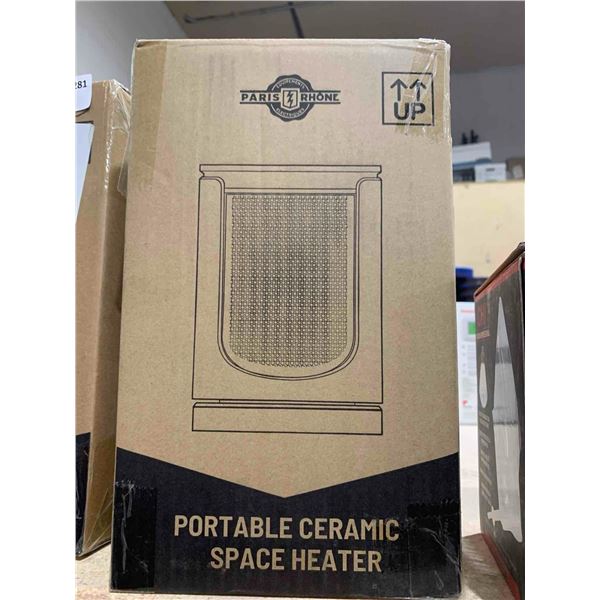 Space Heater, 1500W Fast Heating Portable Heater, PARIS RHÔNE Electric Ceramic Heater, 3 Modes, 12h 