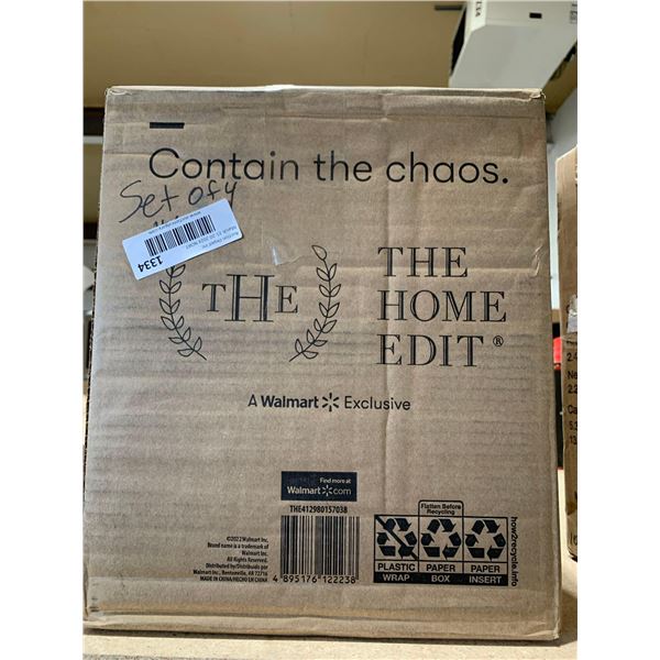 The Home Edit 8pc Multi Purpose Bin Set Clear