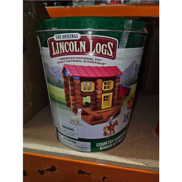 The Original Lincoln Logs Buikding Blocks - 124 Pc